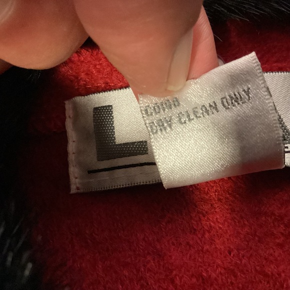 Lisa International womens boiled wool vest with faux removable collar size XL - Picture 8 of 8